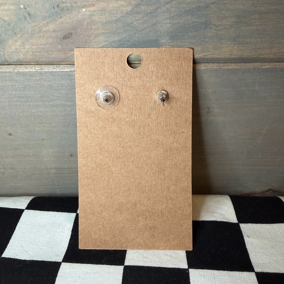 Crystal Flower Drop Earrings - Picture 4 of 5